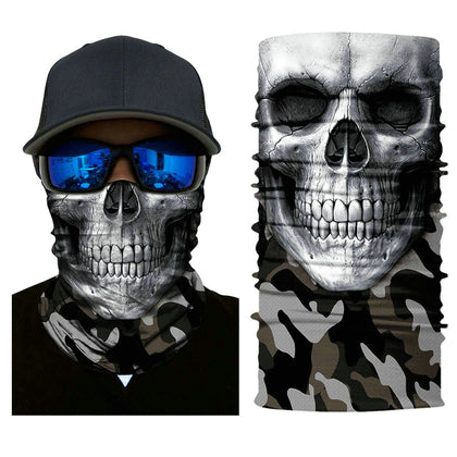 Camouflage Skull Face Mask