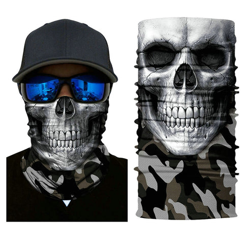 Camouflage Skull Face Mask
